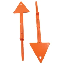Lot 2 piquets de battue angle tir 30° orange* Discount