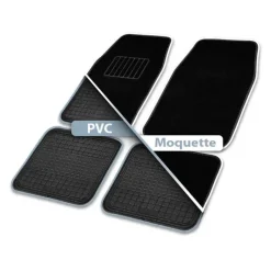 Lot 4 Tapis PVC/Moquette Imperméables Bi-matière* Discount