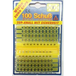 Lot de 100 amorces à 1 coup sous blister*