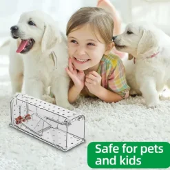 Lot de 2 cages à souris en plastique résistantes avec aération*