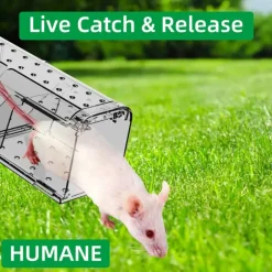 Lot de 2 cages à souris en plastique résistantes avec aération*