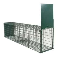 Lot de 5 Cages Renard à Appât robuste en maille carrée 13kg 140x30x35cm* New