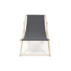 Lot de 2 Chiliennes en Toile de Coton Grise - Structure Bois de Pin* Discount