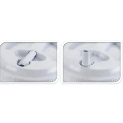 Lot de 3 Distributeurs de Boisson en Plastique - Capacités 7,5L, 2,4L et 1,25L - Bleu et Blanc* Best