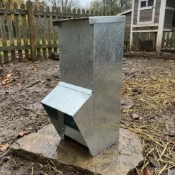 Lot de 10 Mangeoires à trémie métal galvanisée 7kg* Clearance