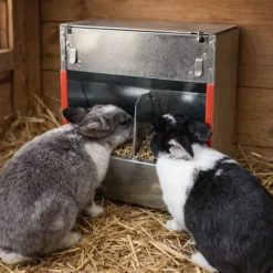 Lot de 10 Mangeoires lapins trémie 2 compartiments* Sale