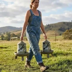 Lot de 10 Mangeoires sur pieds surélevés 4 kg camo Ø 33cm H 37,5cm*GAUN Online