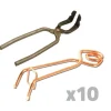 Lot de 10 pièges à taupes Putange traditionnels en acier cuivré + pince* Discount