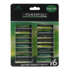 Lot de 16 piles alcalines AA/LR06 – Puissance longue durée 1,5 V* Clearance