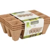 Lot de 4 plaques biodégradables 12 alvéoles pour semis*Progarden