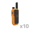 Lot de 10 Talkie-walkie lampe portée 5km rechargeable 18h* Discount