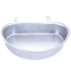 Mangeoire - Abreuvoir demi lune contenance 0,4L métal* Sale