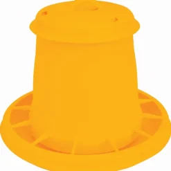 Mangeoire à trémie cylindrique plastique avec poignée - 3,5 kg - Jaune*Novital Online