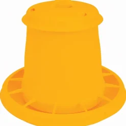 Mangeoire à trémie cylindrique plastique avec poignée - 3,5 kg - Jaune*Novital Online