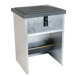 Mangeoire à trémie galvanisée 5 kg pour volailles et canards* Hot