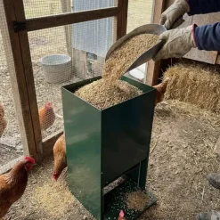 Mangeoire anti-nuisible 12 kg thermolaquée vert* New