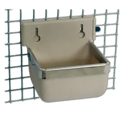 Mangeoire lapins et rongeurs en fibre de verre coloris crème 300 ml*