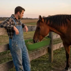 Mangeoire longue plastique et fibre de verre à suspendre* Best
