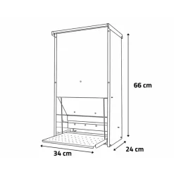 Mangeoire métallique anti nuisibles 23 kg* Clearance