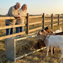 Mangeoire Ratelier mural ovins caprins 207 x 32 x 60 cm* Outlet