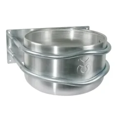 Mangeoire ronde grand animaux en acier inoxydable*Kerbl New