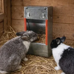 Mangeoire trémie acier galva 1 compartiment à l'unité 25x12x11 cm* Clearance