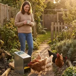Mangeoire trémie galva 2,5 kg ProFeeder anti-gaspillage*Olba Sale