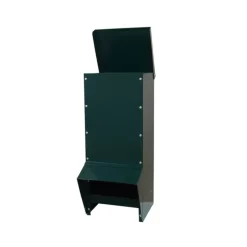 Mangeoire trémie galvanisée verte anti gaspillage 15 kg* Outlet