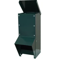 Mangeoire trémie galvanisée verte anti gaspillage 7 kg*