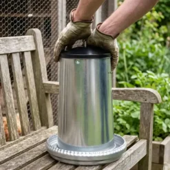 Mangeoires volaille à trémie métal 5kg en lot de 10* Clearance