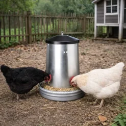 Mangeoires volaille à trémie métal 5kg en lot de 10* Clearance