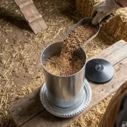 Mangeoires volaille à trémie métal 5kg en lot de 5*