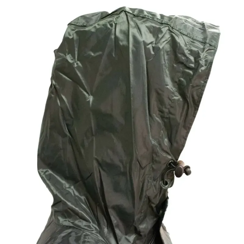 Manteau à capuche coupe vent imperméable polyester kaki S à 3XL*LMA
