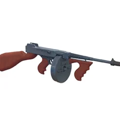 Mitraillette Gangster Enfant Métal Crosse Bois Style 1930* Discount