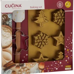 Moule Gâteau Silicone 255x160mm + Spatule 26cm Noël Inox* Hot