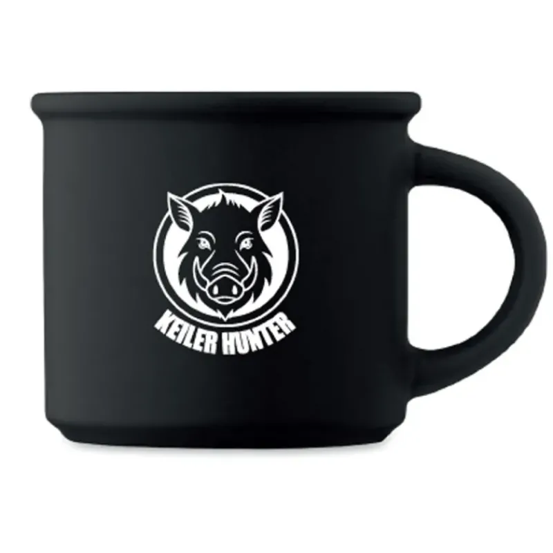 Mug 300ml Noir logo 3*Keiler Hunter New