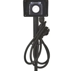 Multiprise avec minuterie ext 1,5m fil noir* Hot