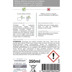 Nettoyant spécial cuivre laiton bronze longue durée 250ml*Starwax Hot