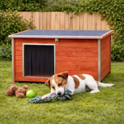 Niche en bois haute isolation Taille M - Épicéa 3 couches avec toit étanche*
