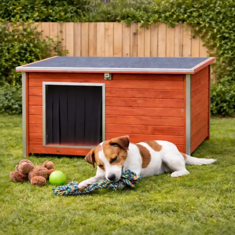 Niche en bois haute isolation Taille M - Épicéa 3 couches avec toit étanche*