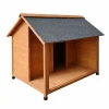 Niche en bois pour chien avec terrasse - Taille XL* Sale