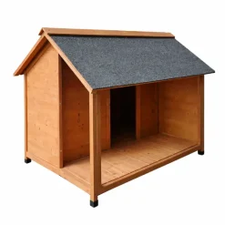 Niche en bois pour chien avec terrasse - Taille XL* Sale