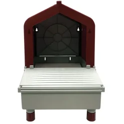 Nid de ponte en plastique - Gris et bordeaux - 37x44x33 cm*Novital Clearance