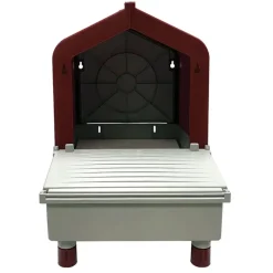 Nid de ponte en plastique - Gris et bordeaux - 37x44x33 cm*Novital Clearance