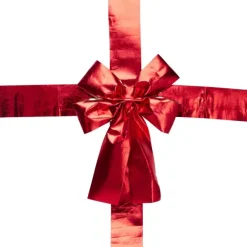 Noeud rouge porte 33x42cm ruban 4,3m avec velcro* New