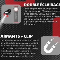 OBSERVER - Lampe de travail SLIM ultra compacte 800 Lumens*Observer Tools