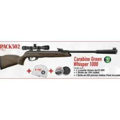 Pack Noël carabine Green Whisper 1000*GAMO Clearance