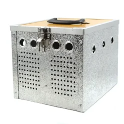 Panier aluminium 2 loges 24 x 21 x 28cm*