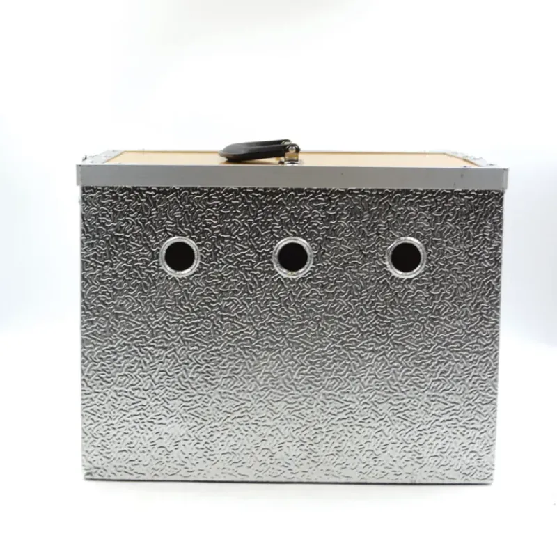 Panier aluminium 2 loges 24 x 21 x 28cm*