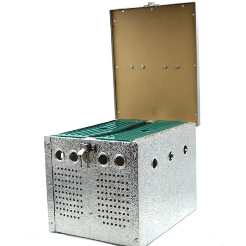 Panier aluminium 2 loges 24 x 21 x 28cm*